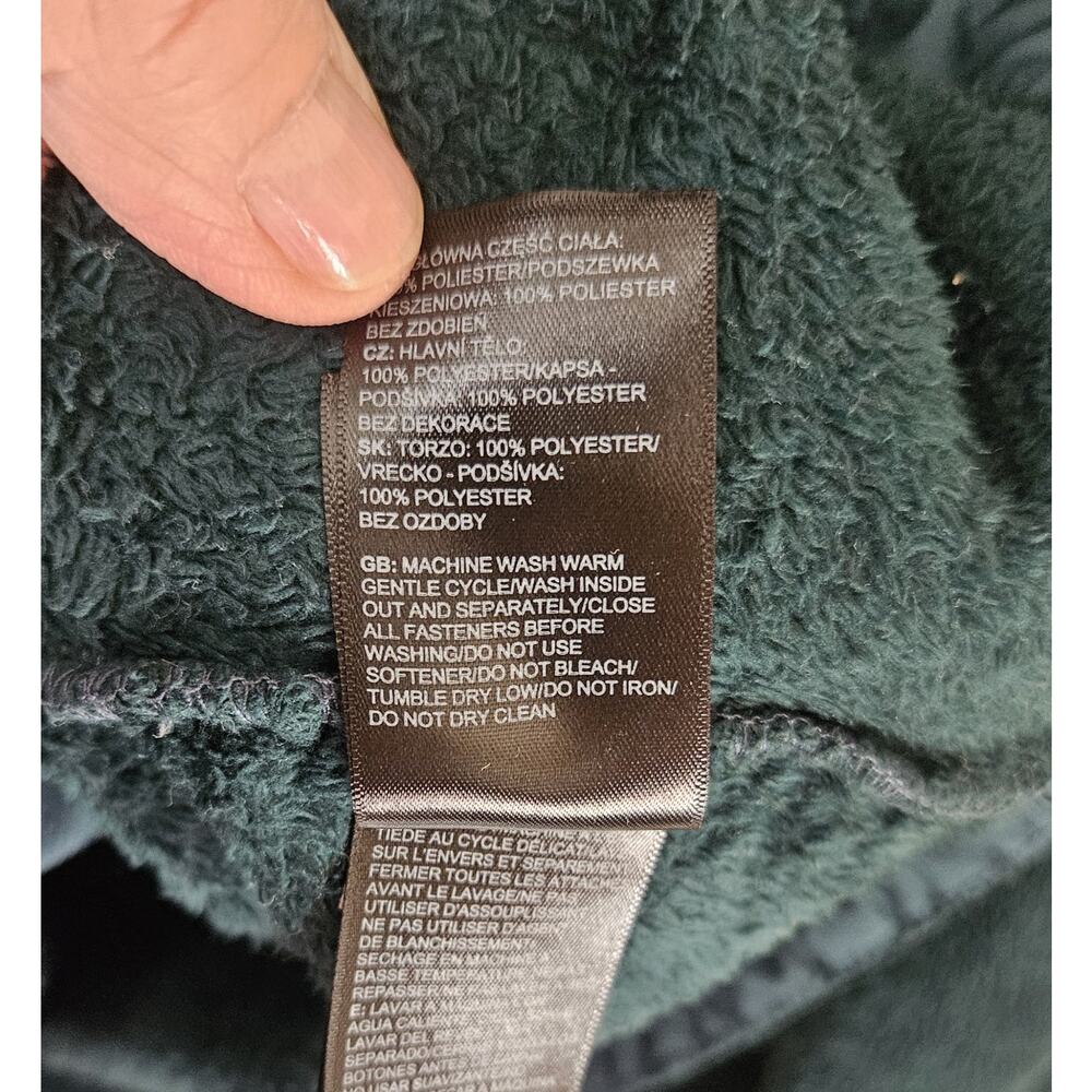The North Face Osito High-Pile Fleece EMERALD GREEN ZIPJacket WOMEN'S XL-Tall - Picture 6 of 12
